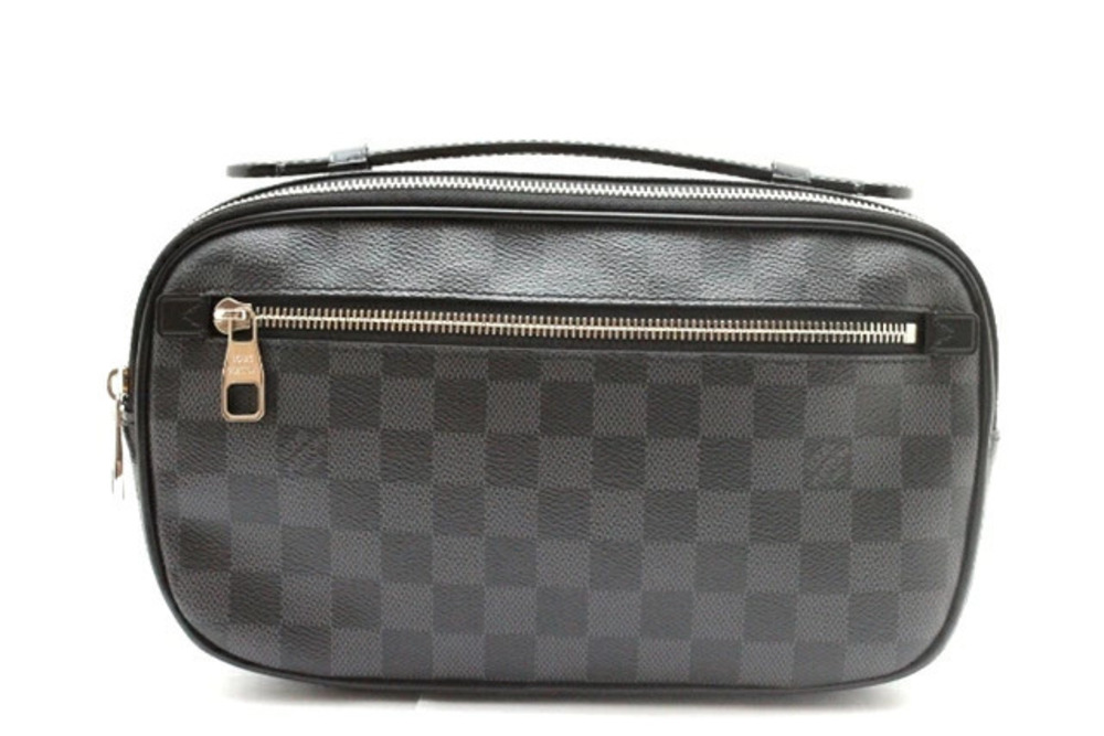 LOUIS VUITTON Ambrelle Shoulder Bag Damier Graphite Black